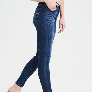 AEO Next Level Stretch Jegging Sz 6 Dark wash